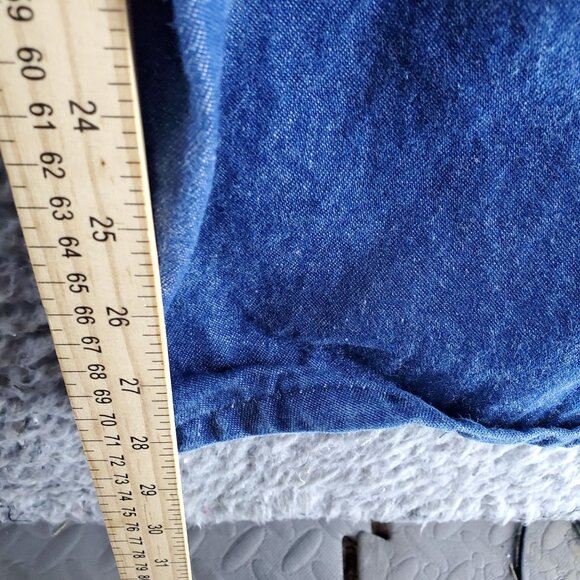 Red Kap Jeans Mens Size 46x32 Blue Denim Adjustable Bib Overalls - Picture 7 of 10